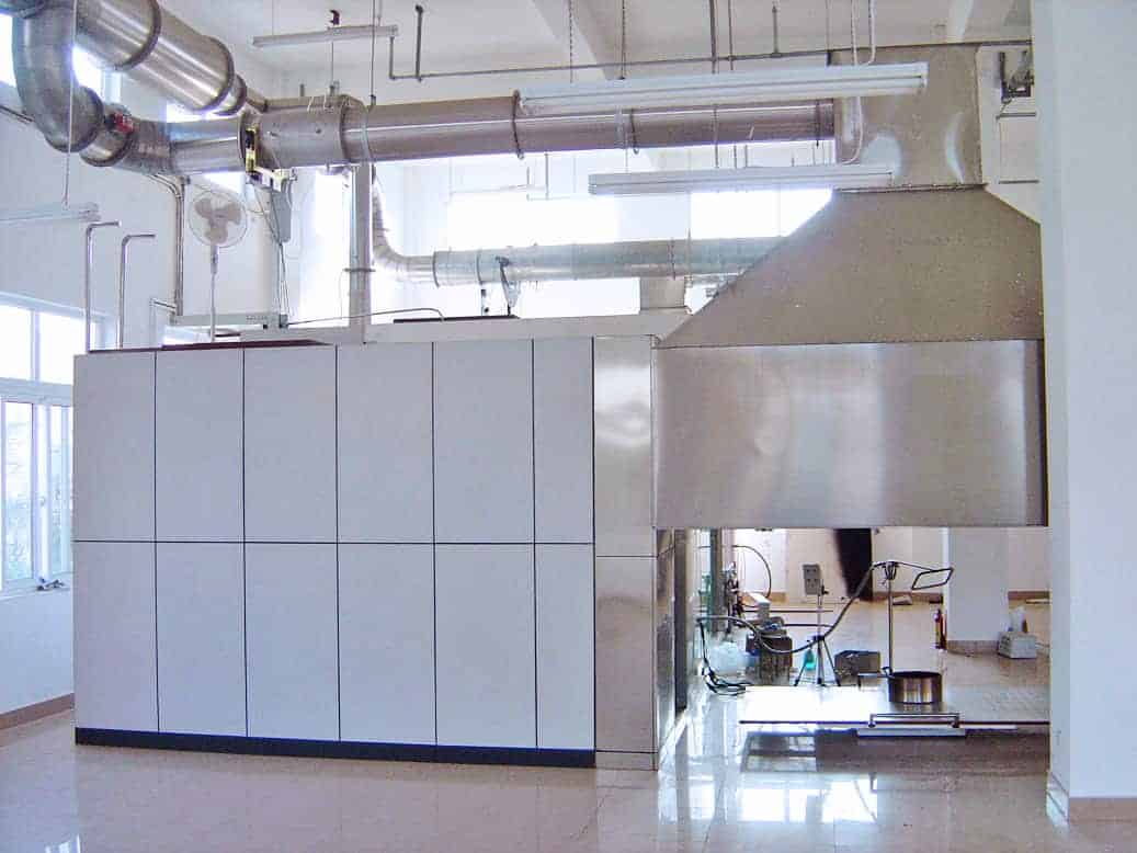 large scale oxygen consumption calorimetry room corner test